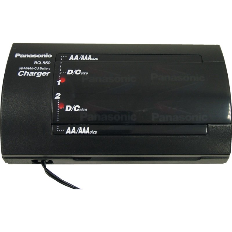 Зарядное устройство Panasonic BQ-550/1B для аккумуляторов AAA/AA/C/D/9V черное