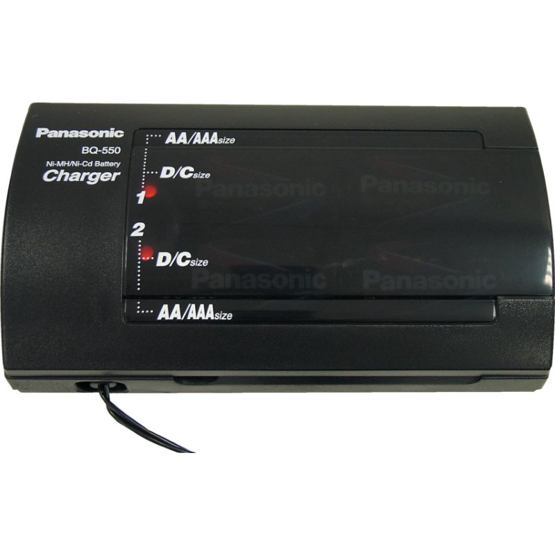 Зарядное устройство Panasonic BQ-550/1B для аккумуляторов AAA/AA/C/D/9V черное