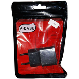  Зарядное устройство A-case 2.1A черное