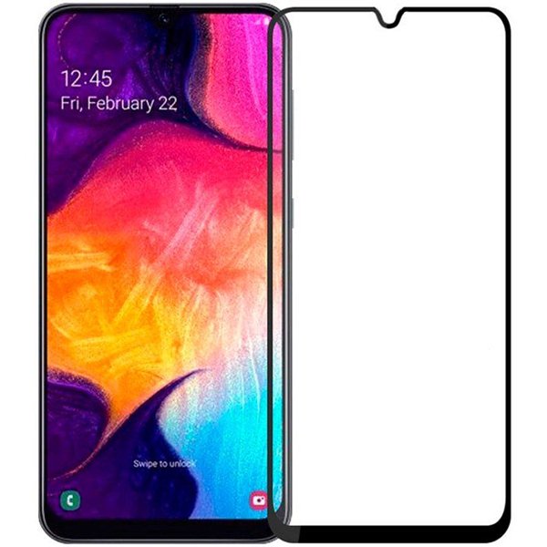 Стекло защитное A-Case на Samsung Galaxy A20