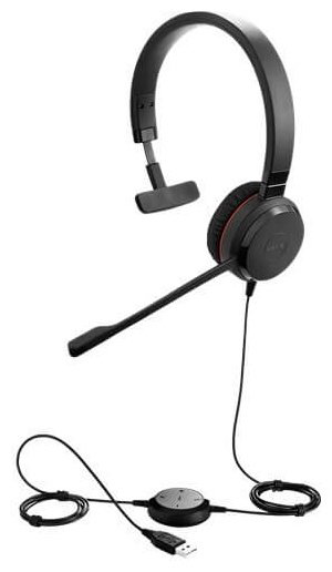 Наушники Jabra EVOLVE 20 MS Mono USB Special Edition 4993-823-309 черный купить,NaN