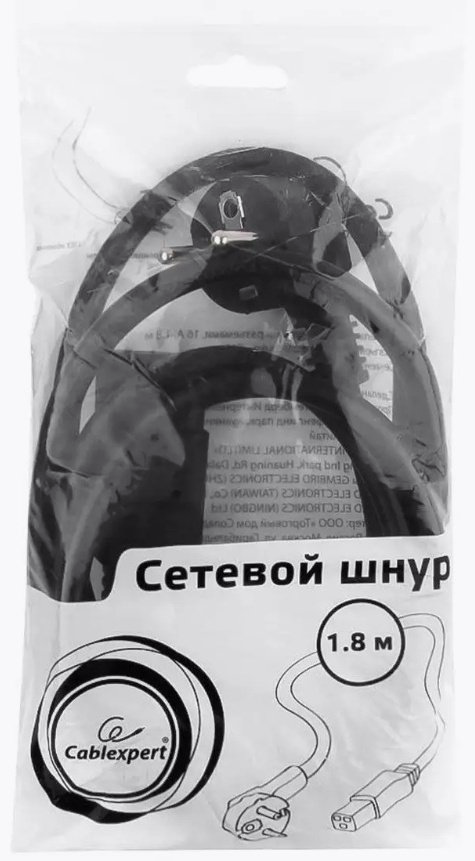 Кабель Cablexpert CEE 7/7 - C19 1.8 м PC-186-C19 купить,NaN