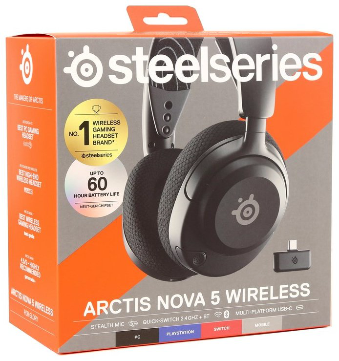 Наушники SteelSeries Arctis Nova 5 Wireless белый купить,NaN