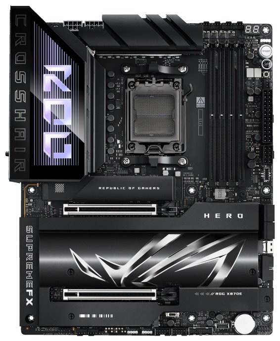 Материнская плата ASUS ROG CROSSHAIR X870E HERO - ForteMarket Материнская плата ASUS ROG CROSSHAIR X870E HERO купить,0