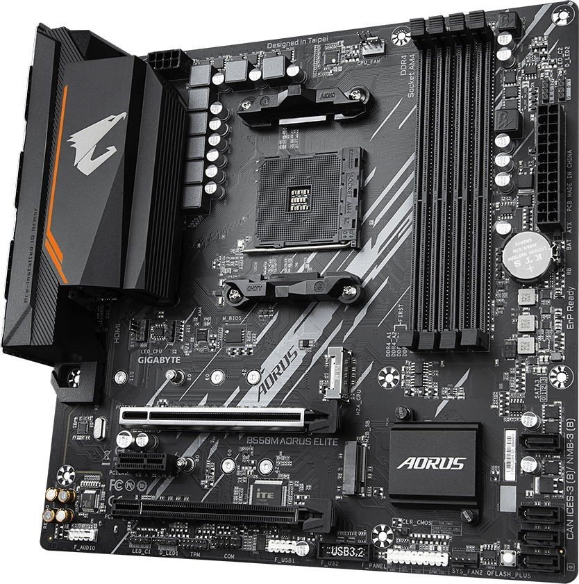 Материнская плата GIGABYTE B550M AORUS ELITE купить,0