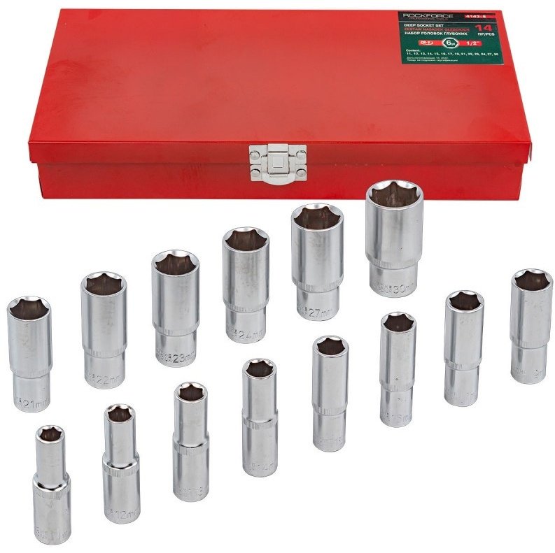 ROCKFORCE набор торцевых головок 1/2 RF-4143-5 14 шт