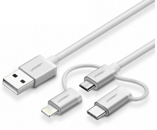 Переходник Ugreen USB 2.0 A - USB Type-C 1.5 м 50203