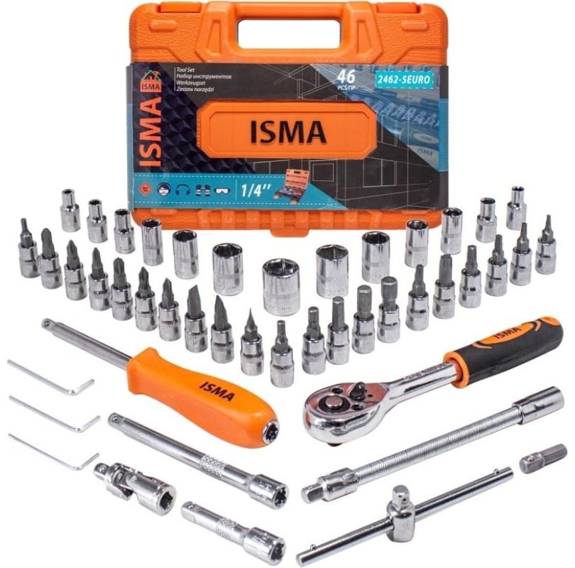 Набор инструментов универсальный 46 в 1 ISMA ISMA-2462-5 EURO