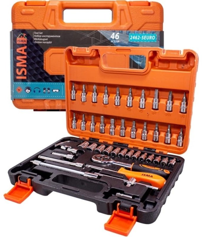 Набор инструментов универсальный 46 в 1 ISMA ISMA-2462-5 EURO купить,0