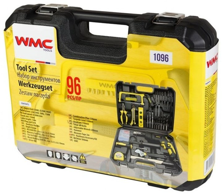 Набор строительный 96 в 1 WMC TOOLS 1096 купить,26520