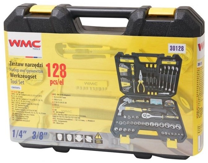 Набор универсальный 128 в 1 WMC TOOLS 30128 купить,0