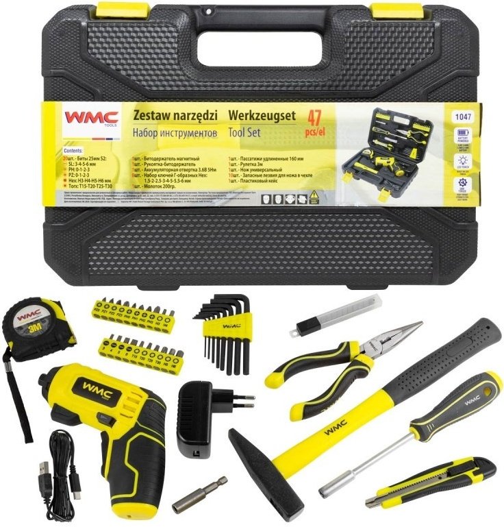 Набор универсальный 47 в 1 WMC TOOLS 1047