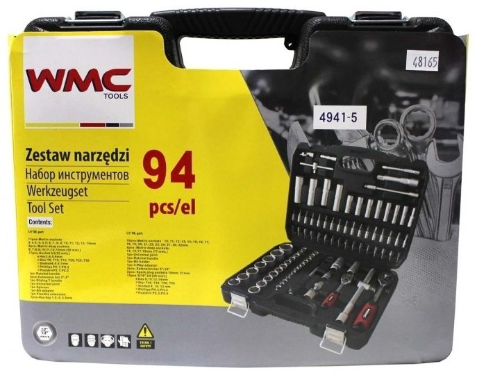 Набор универсальный 94 в 1 WMC TOOLS 4941-5 купить,NaN