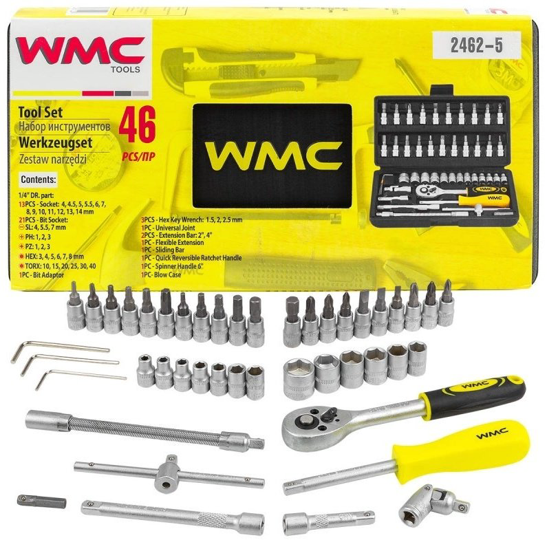 Набор универсальный 46 в 1 WMC TOOLS WMC 2462-5 купить,NaN