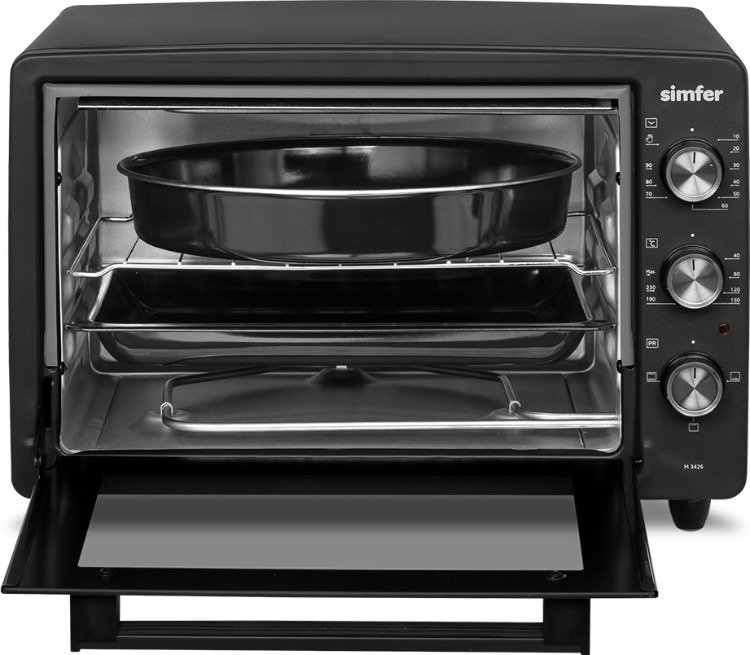 Мини-печь Simfer M3426bk черная - ForteMarket Мини-печь Simfer M3426bk черная купить,0