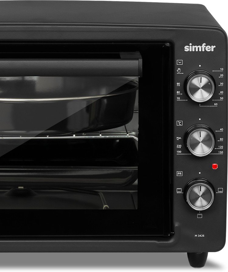 Мини-печь Simfer M3426bk черная - ForteMarket Мини-печь Simfer M3426bk черная купить,0