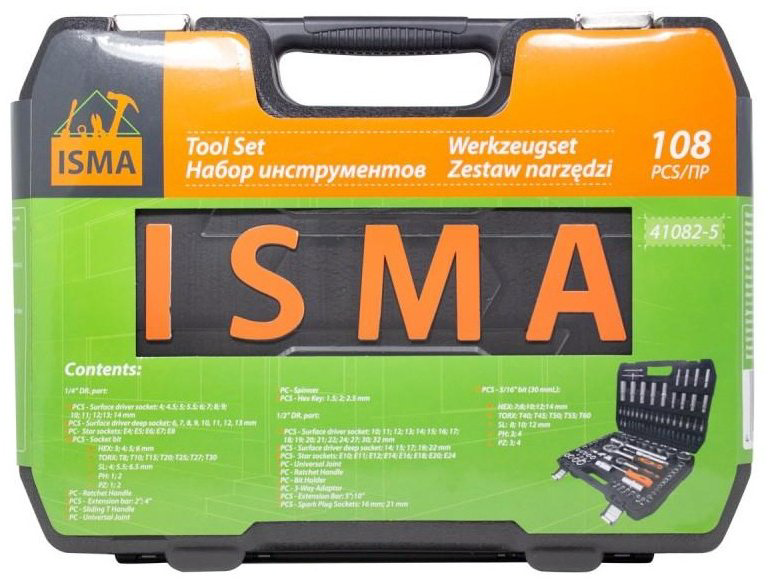 Набор автомобильный 108 в 1 ISMA 41082-5 купить,34155