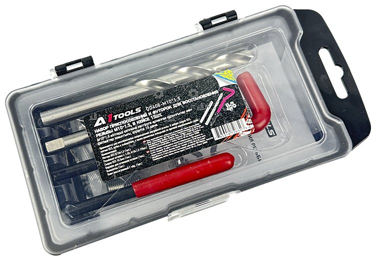 Набор инструментов и оснастки строительный 25 в 1 A1 Tools QD406-M10*150