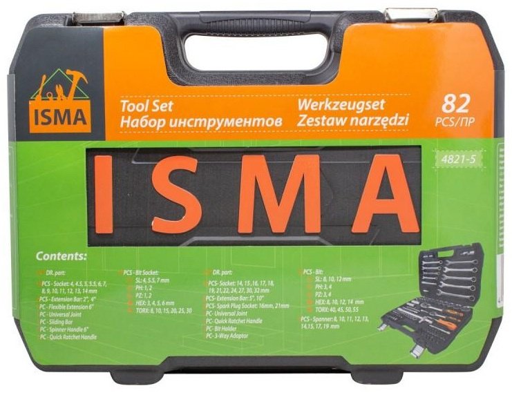 Набор автомобильный 82 в 1 ISMA 4821-5 купить,28050