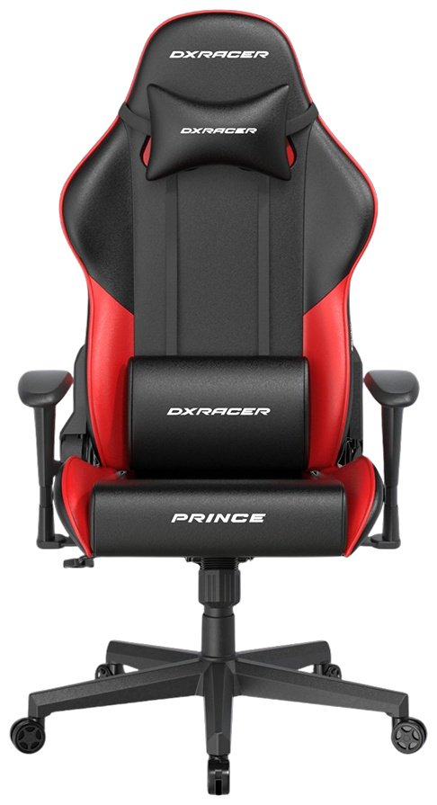 Игровое кресло DXRacer Prince GC/LPF24LTC/NR, черный, красный