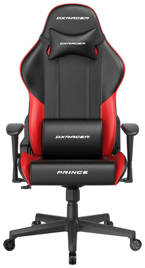 Игровое кресло DXRacer Prince GC/LPF24LTC/NR, черный, красный