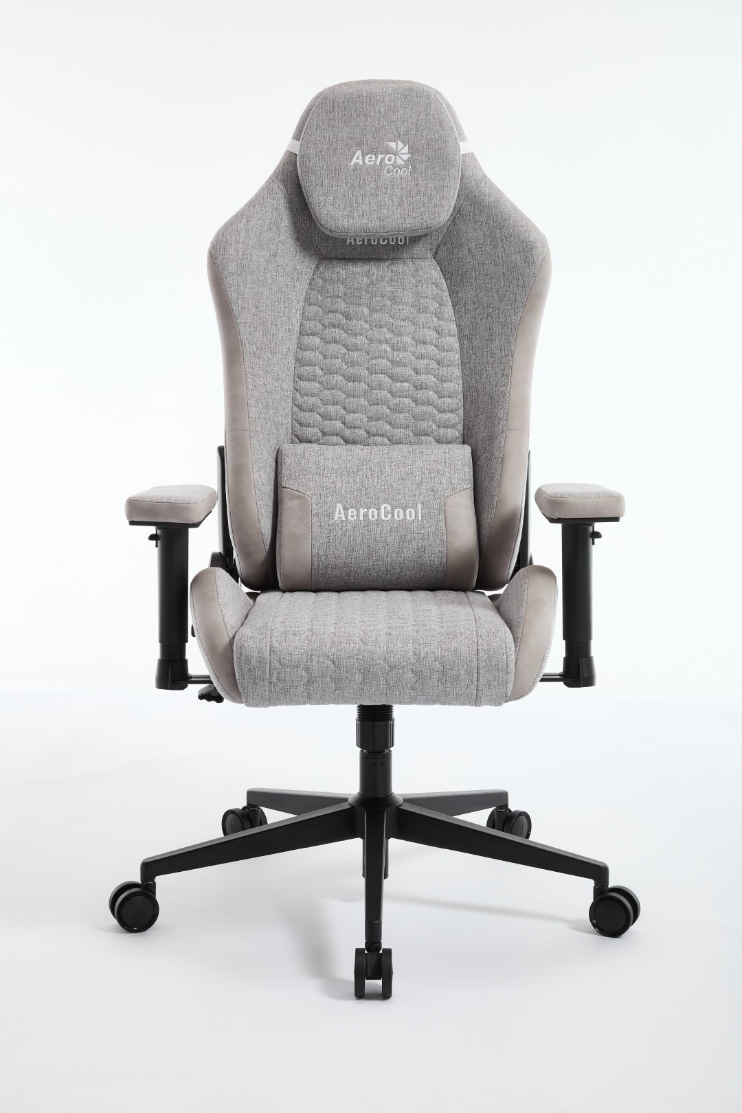 Игровое кресло AeroCool CROWN Loft Light Grey, черный, серый