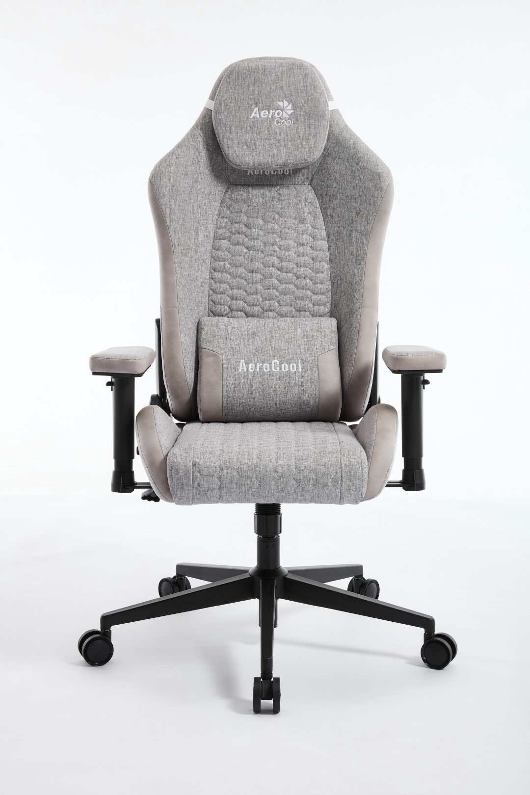 Игровое кресло AeroCool CROWN Loft Light Grey, черный, серый