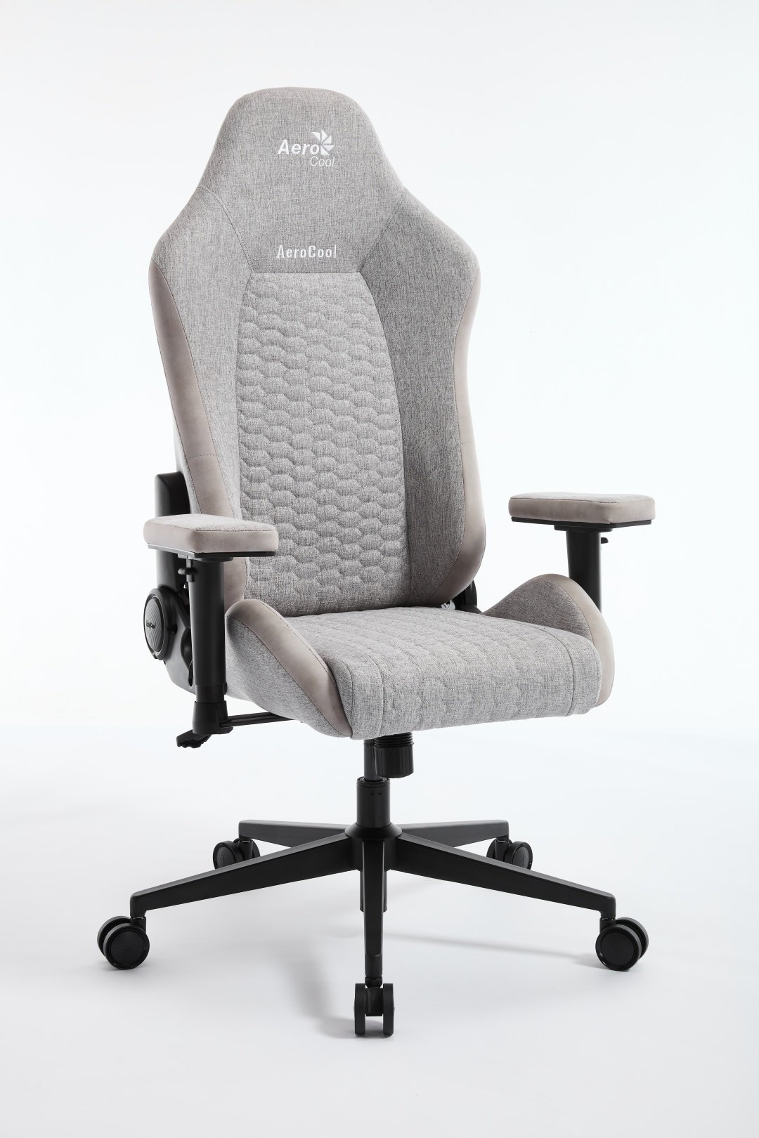 Игровое кресло AeroCool CROWN Loft Light Grey, черный, серый
