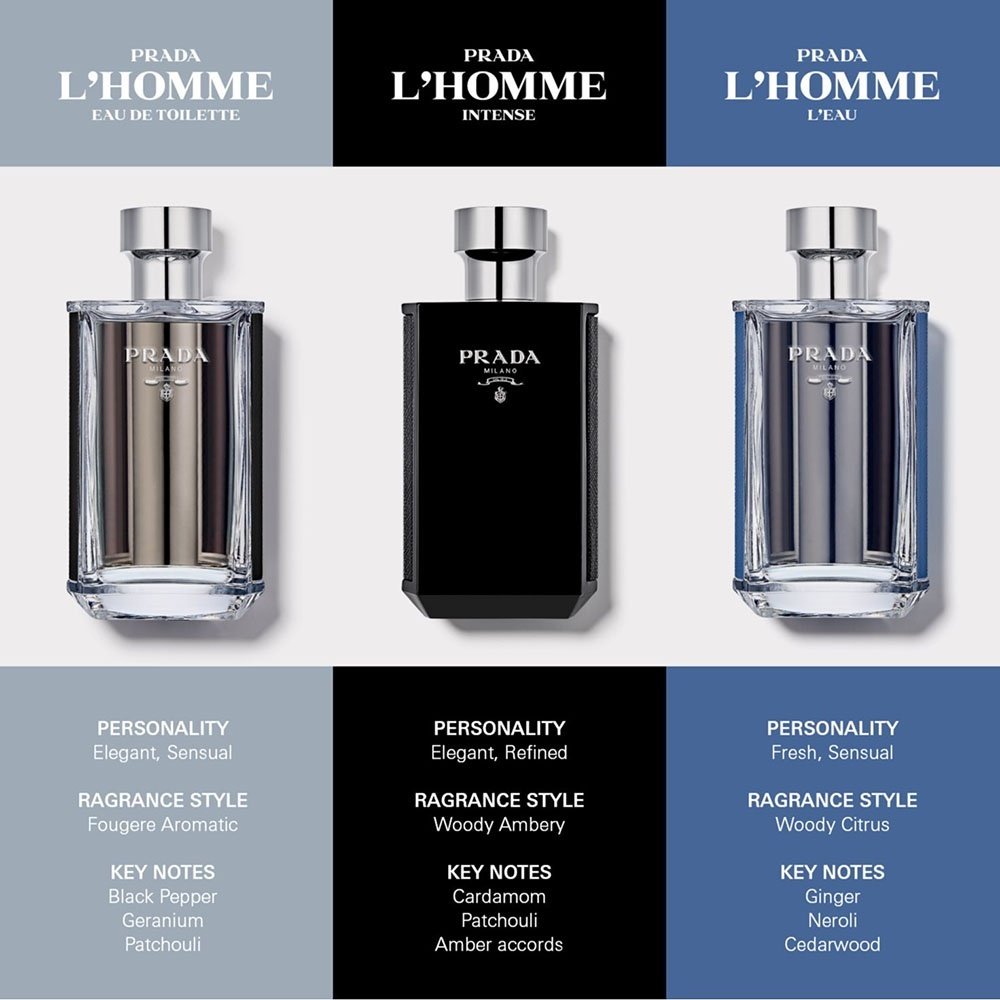 Prada L Homme Intense парфюмерная вода EDP 100 мл, для мужчин - ForteMarket Prada L Homme Intense парфюмерная вода EDP 100 мл, для мужчин купить,62790