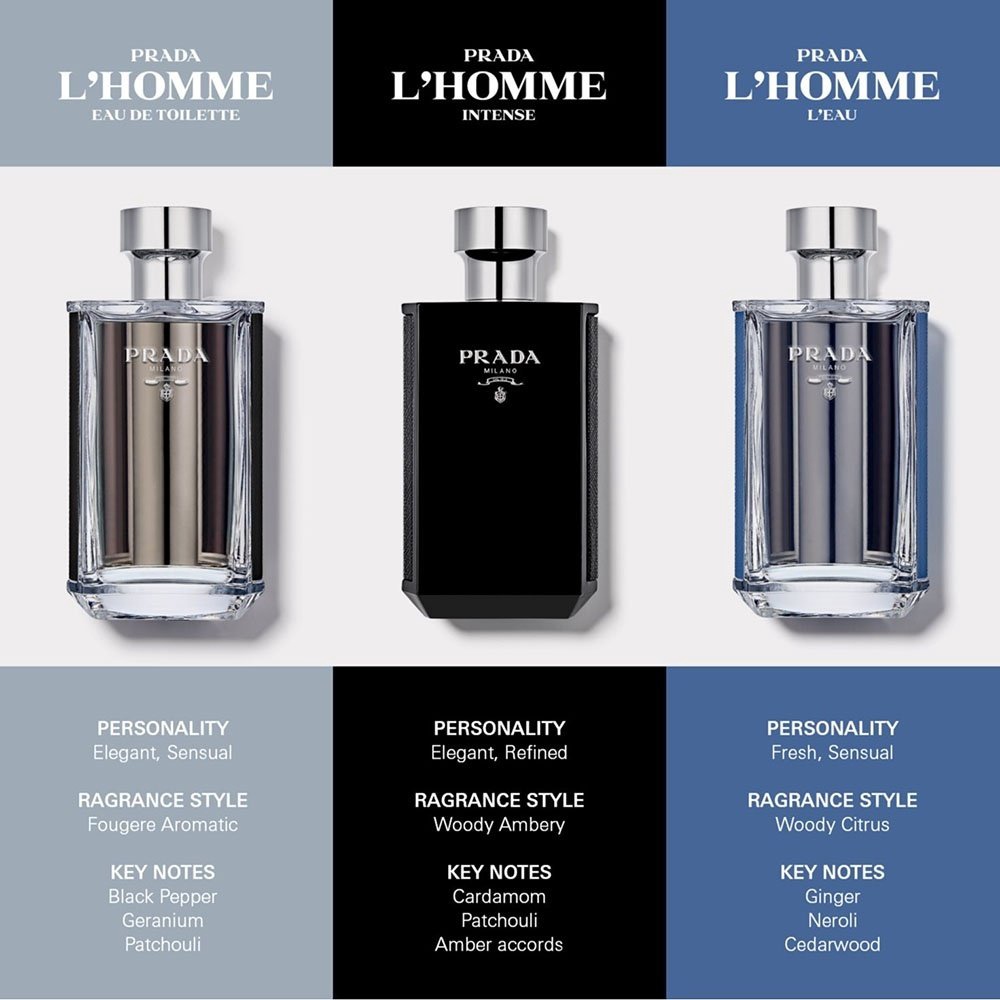 Prada L Homme Intense парфюмерная вода EDP 100 мл, для мужчин - ForteMarket Prada L Homme Intense парфюмерная вода EDP 100 мл, для мужчин купить,62790