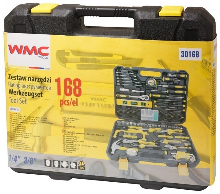 Набор универсальный 168 в 1 WMC TOOLS 30168 купить,0
