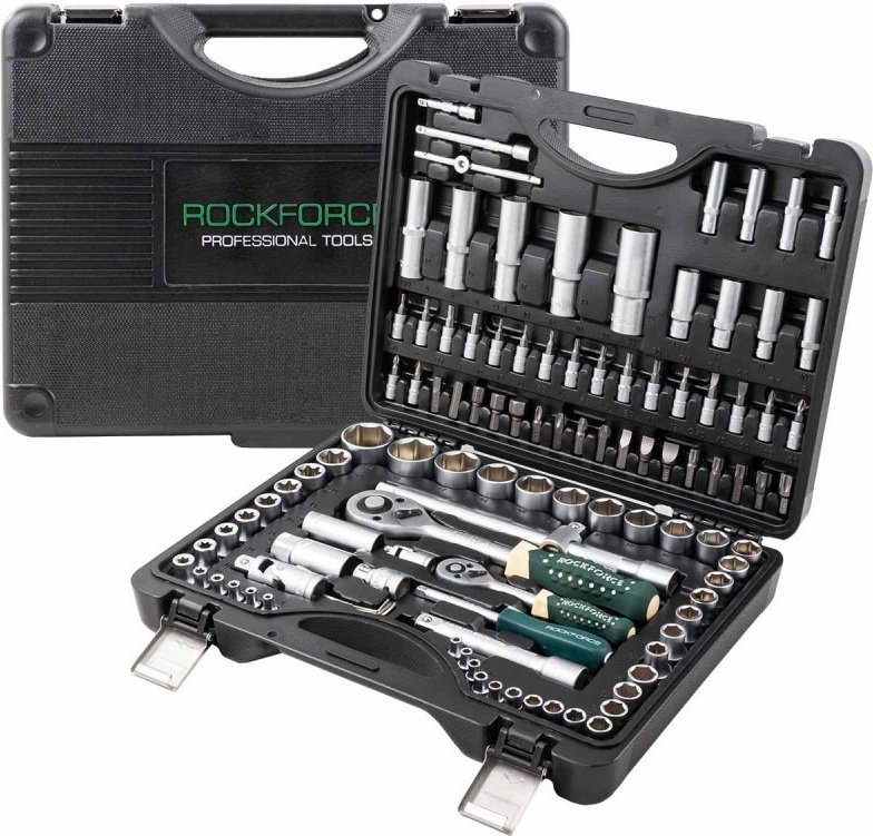 Набор инструментов автомобильный 108 в 1 ROCKFORCE RF-41082-5 купить,0