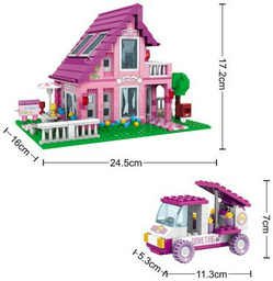 Конструктор Keyixing Мир Чудес 24801, деталей 576 шт, мультиколор