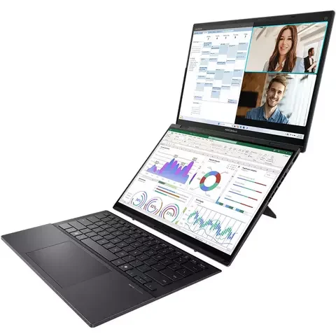 Ноутбук Asus Zenbook Duo Oled  UX8406CA-QL078W 90NB14X1-M00320 14" Inkwell Gray купить,NaN