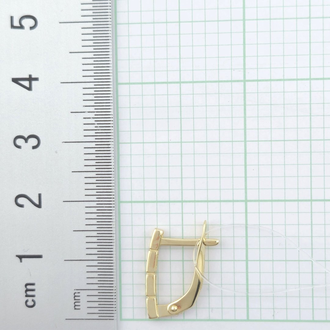 Серьги GOLDOS 2207597 вес 1.6 г золото, без вставок