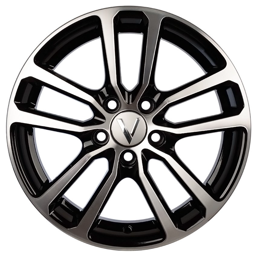 Комплект дисков Вектор B209 20911AB 5x100 R15x6 CB57,1 ET38 алмаз-черный 