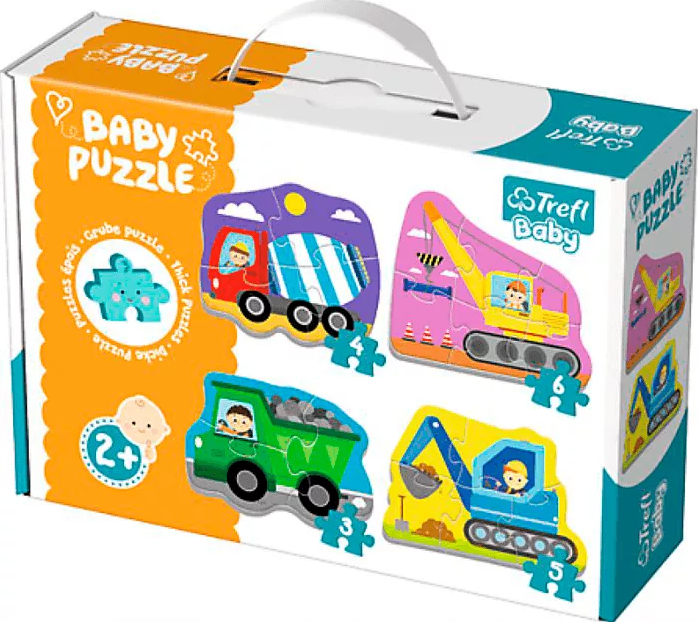 Пазлы Trefl 4-в-1 серии Baby Classic Стройплощадка купить,NaN