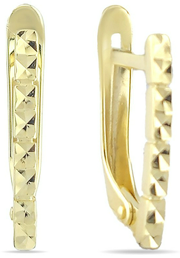 Серьги GOLDOS 2207597 вес 1.6 г золото, без вставок