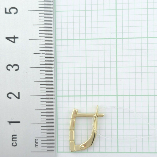 Серьги GOLDOS 2207597 вес 1.6 г золото, без вставок