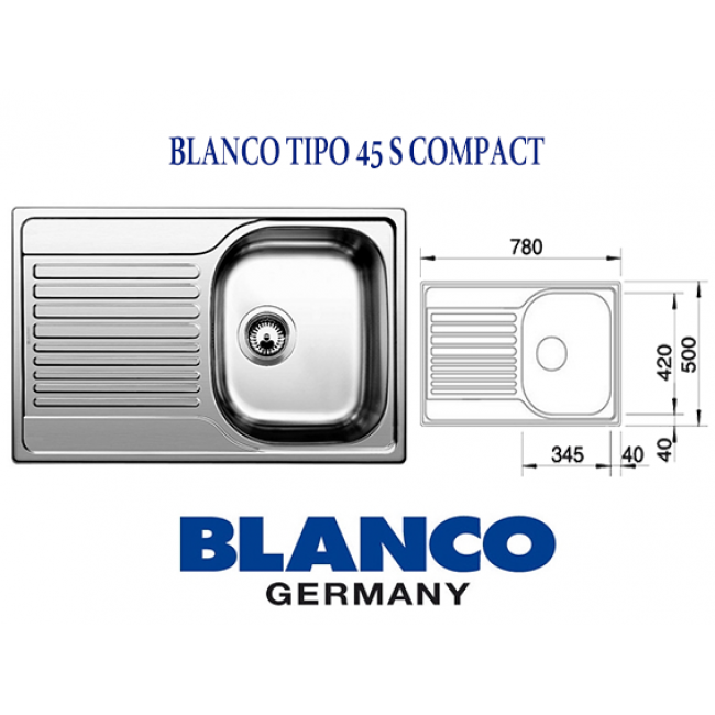 Blanco compact. Мойка Blanco tipo 45s Compact. Мойка Blanco tipo 45. Blanco tipo 45 s Compact. Мойка врезная Blanco tipo 45s Compact.