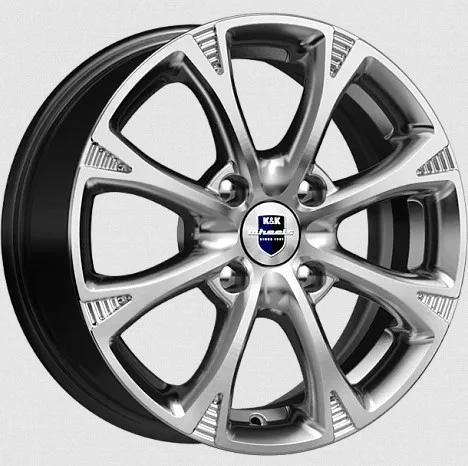 Комплект дисков K&K Блюз-оригинал КС606 4x100 R15x6 CB56,6 ET39 дарк платинум купить,NaN