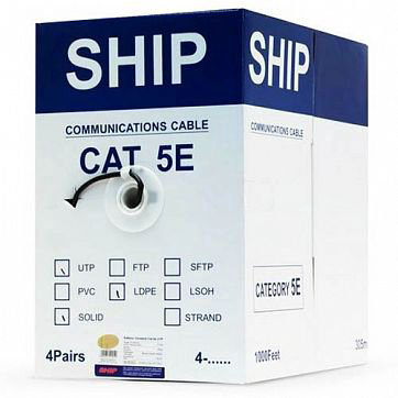 Кабель сетевой Ship D106 Cat.5e UTP PE
