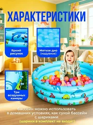 Бассейн надувной Yili SC150 150л голубой