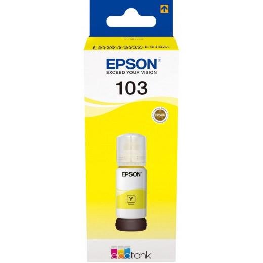 Чернила Epson 103 EcoTank C13T00S44A желтые