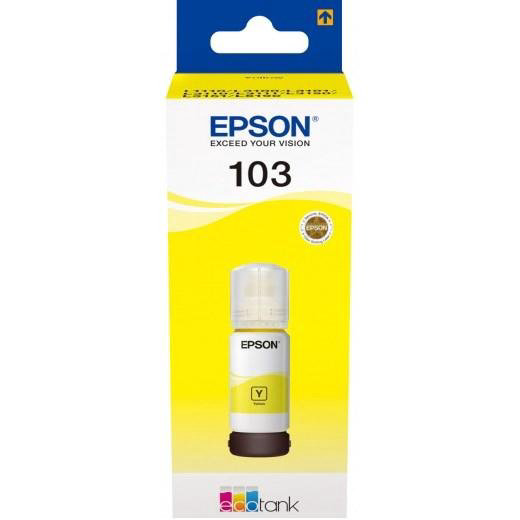 Чернила Epson 103 EcoTank C13T00S44A желтые