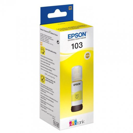 Чернила Epson 103 EcoTank C13T00S44A желтые