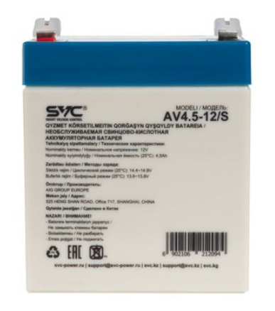 Аккумуляторная батарея SVC AV4.5-12/S 12В 4.5Ач Grey Blue