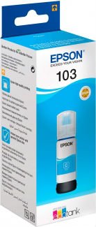 Чернила Epson 103 EcoTank C13T00S24A голубые