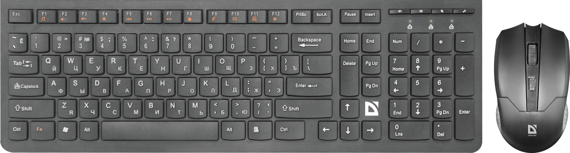 Клавиатура+мышь Defender Columbia C-775 RU черная