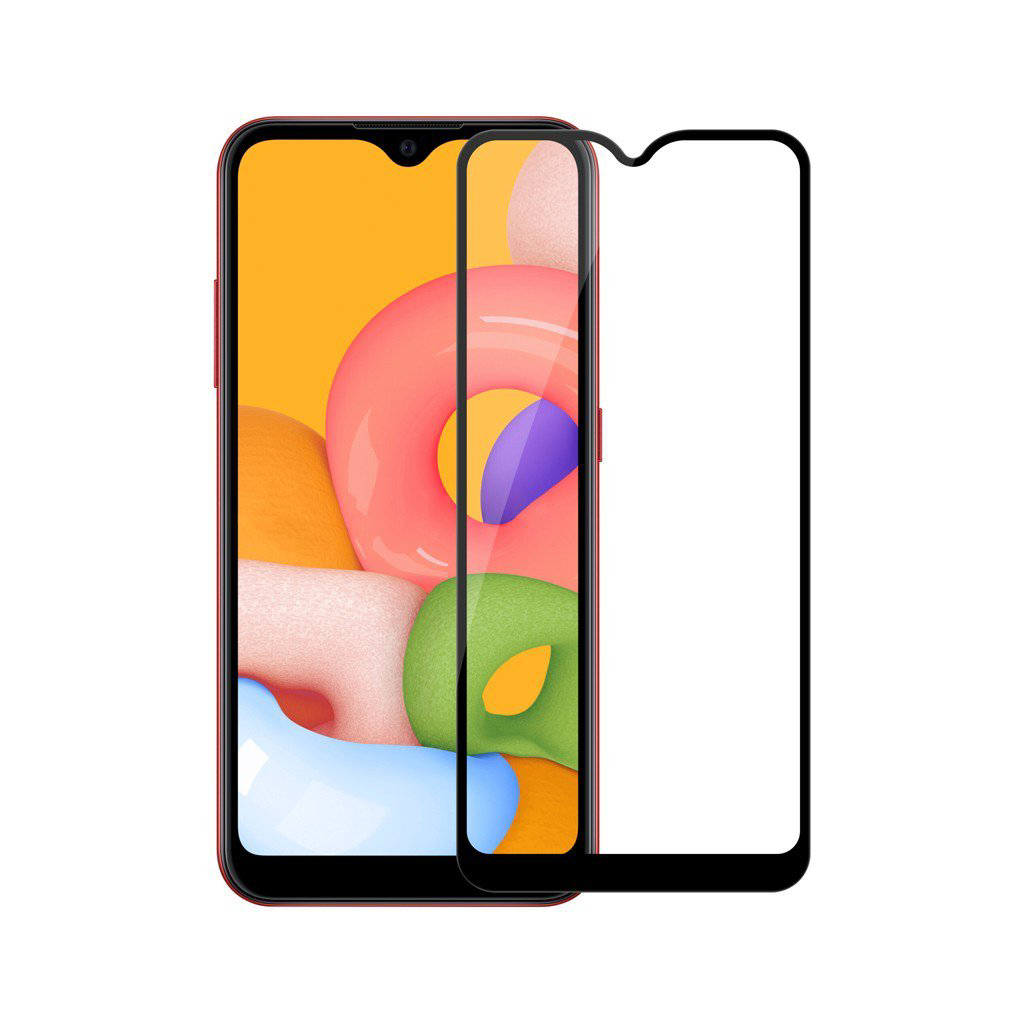 Стекло защитное Red Line Full Screen + Full Glue на Samsung A01 Core черное